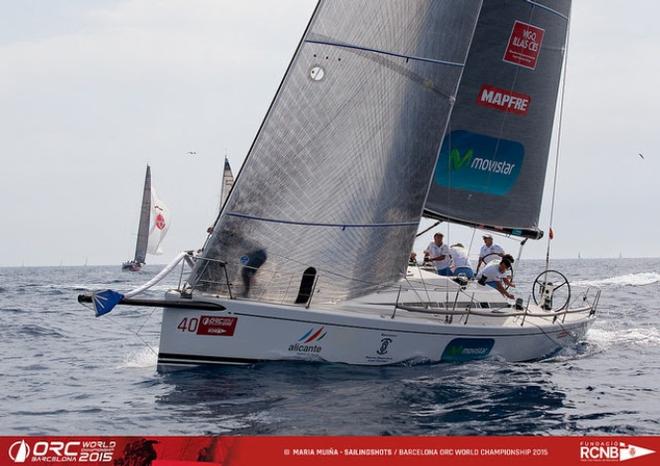 Pedro Campos and Movistar take the Class B lead after race five - 2015 ORC World Championship © Maria Muina / RCNB